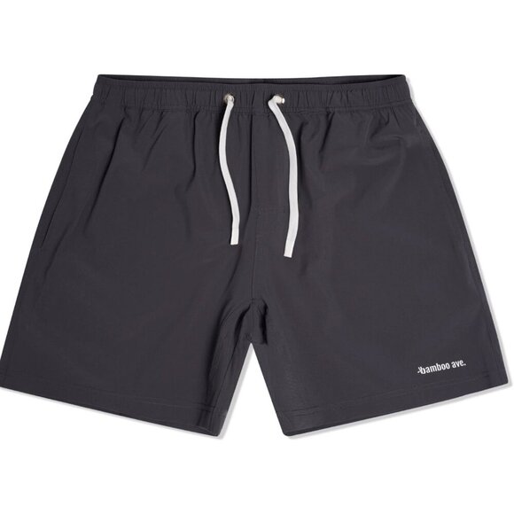 Bamboo Ave Boundless Shorts Black Drawstring Athletic Swim Hybrid Men’s Size Lar - Picture 2 of 9